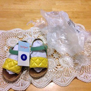 Cat & Jack  sandals, size 6, new with tags